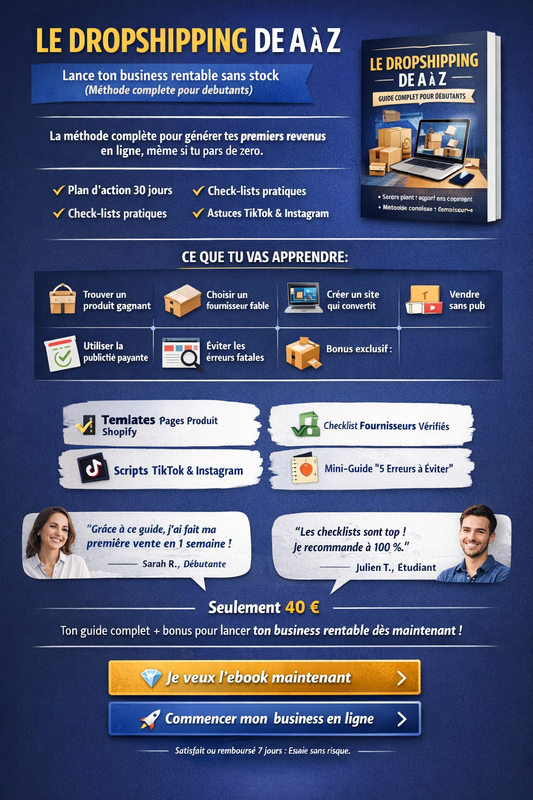 EBOOK: Le Drop shipping de A à Z